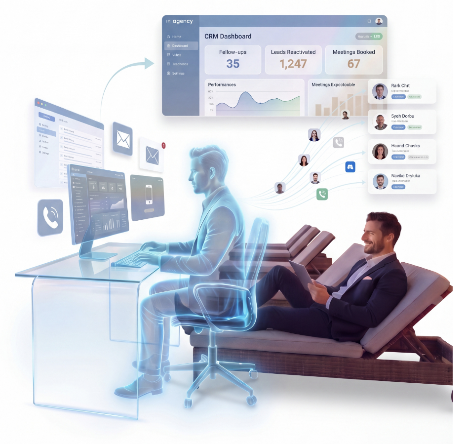 Digital twin AI assistant working alongside a real estate agent
